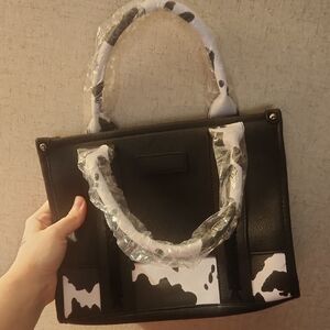 Faux Cowprint Women's Handbag